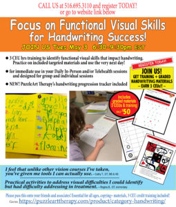 Focus on Functional Visual Skills for Handwriting Success!