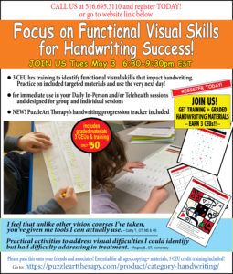 Focus on Functional Visual Skills for Handwriting Success!
